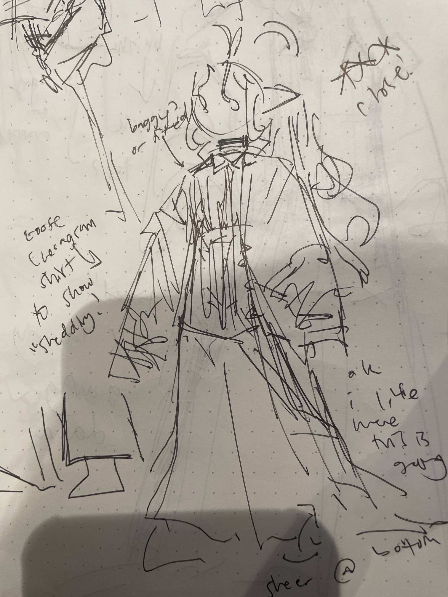 Photo of an earlier iteration of snake girl's outfit.