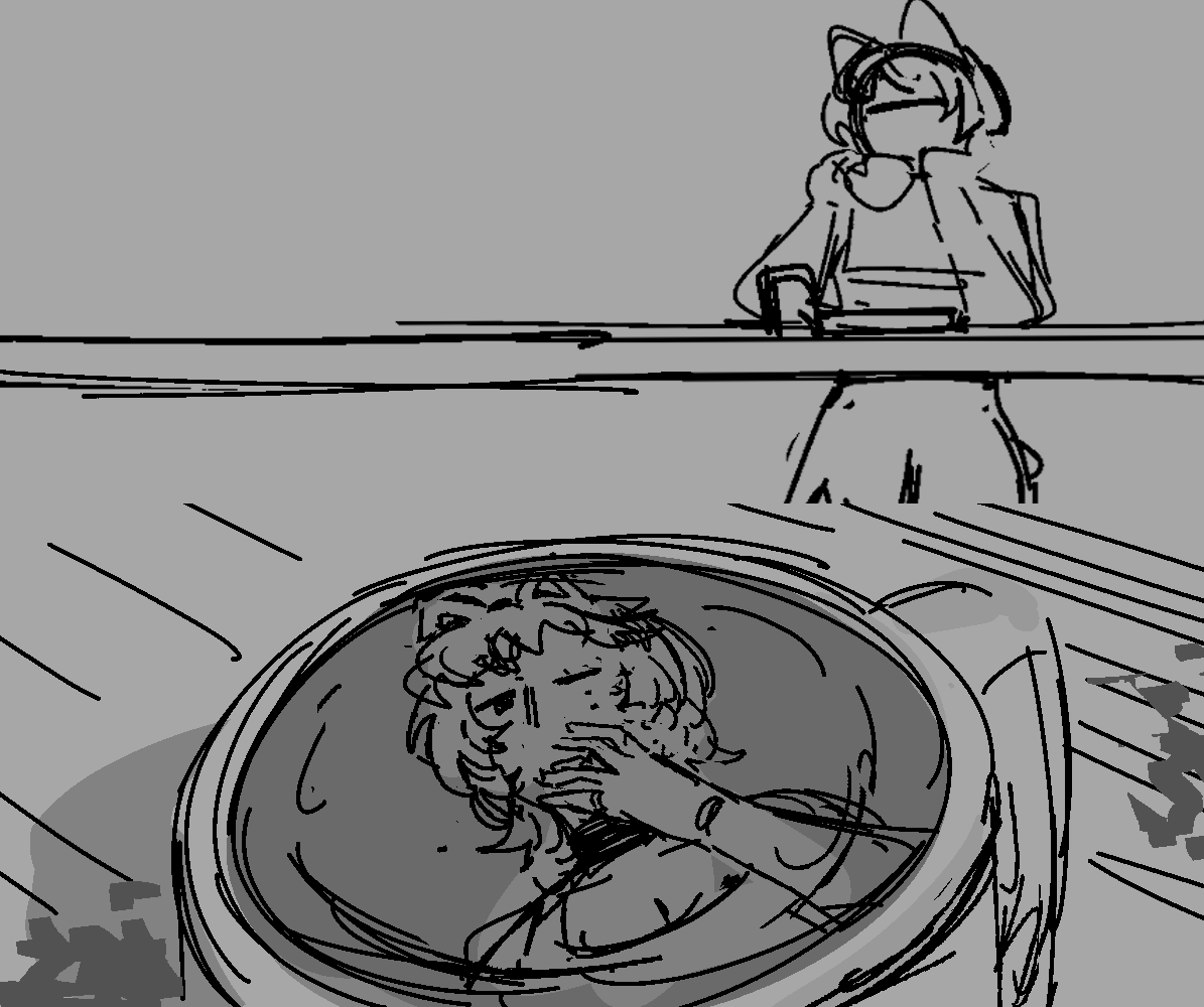 two thumbnails of fiore with coffee.