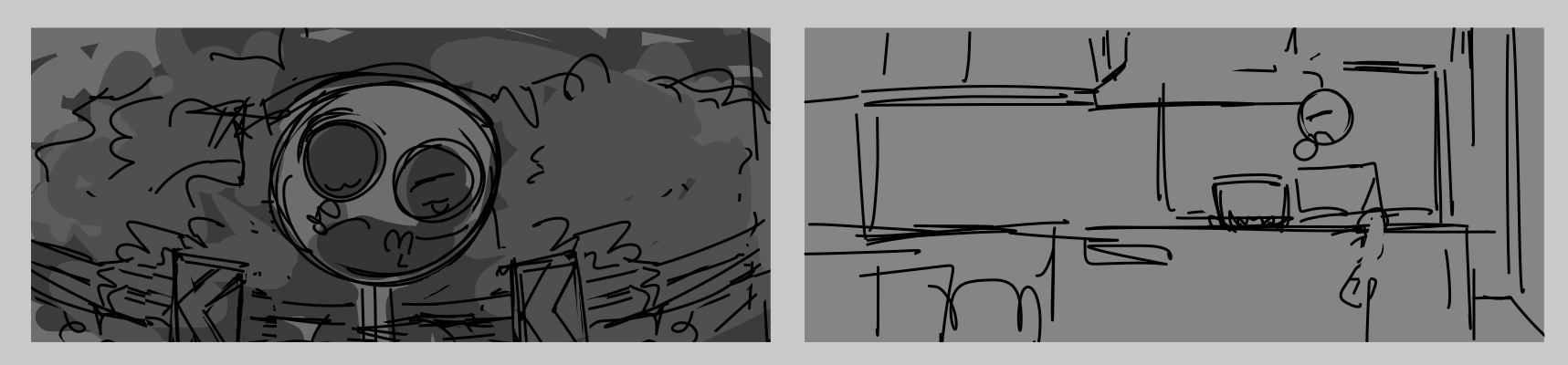 two thumbnails. one of the main image and another unfinished art of fiore in a kitchen.