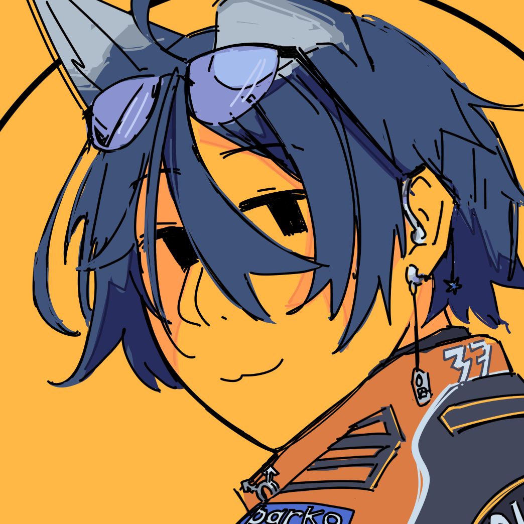 Ethan smiling, looking back at the viewer.